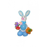 Фигура из шаров "Кролик с букетом"