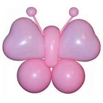 Фигура из шаров "Розовая бабочка"
